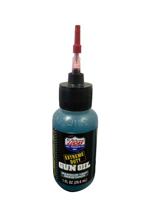 LUCAS EXTREME DUTY GUN OIL - 1 OZ. LIQUID BOTTLE
