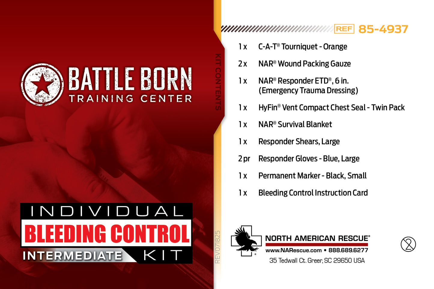 NAR Individual Bleeding Control Kit (Intermediate)